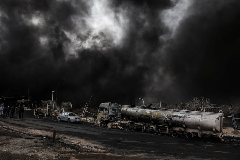 Smoke rises after a reported strike on Shahran fuel tanks, amid the U.S.-Israeli conflict with Iran, in Tehran, Iran, March 8, 2026. Majid Asgaripour/WANA (West Asia News Agency) via REUTERS ATTENTION EDITORS - THIS PICTURE WAS PROVIDED BY A THIRD PARTY     TPX IMAGES OF THE DAY