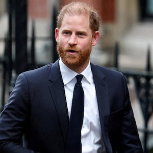 FILE PHOTO: Britain's Prince Harry arrives during the first week of a nine-week trial lawsuit against Associated Newspapers, publisher of the Daily Mail, which Britain's Prince Harry and others are suing over allegations of privacy breaches dating back 30 years, at the High Court in London, Britain, January 20, 2026. REUTERS/Toby Melville/File Photo