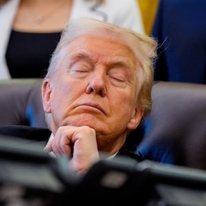 President Donald Trump appears at an event on lowering drug prices in the Oval Office at the White House on November 06, 2025 in Washington, DC.