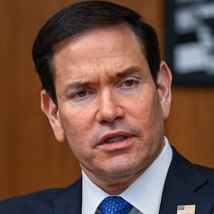 U.S. Secretary of State Marco Rubio speaks during a cabinet meeting at Camp David in Thurmont, Maryland, U.S., July 31, 2026. REUTERS/Daniel Heuer