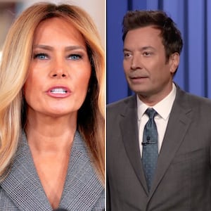 Melania Trump ; Jimmy Fallon