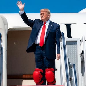 Doctored image of Donald Trump