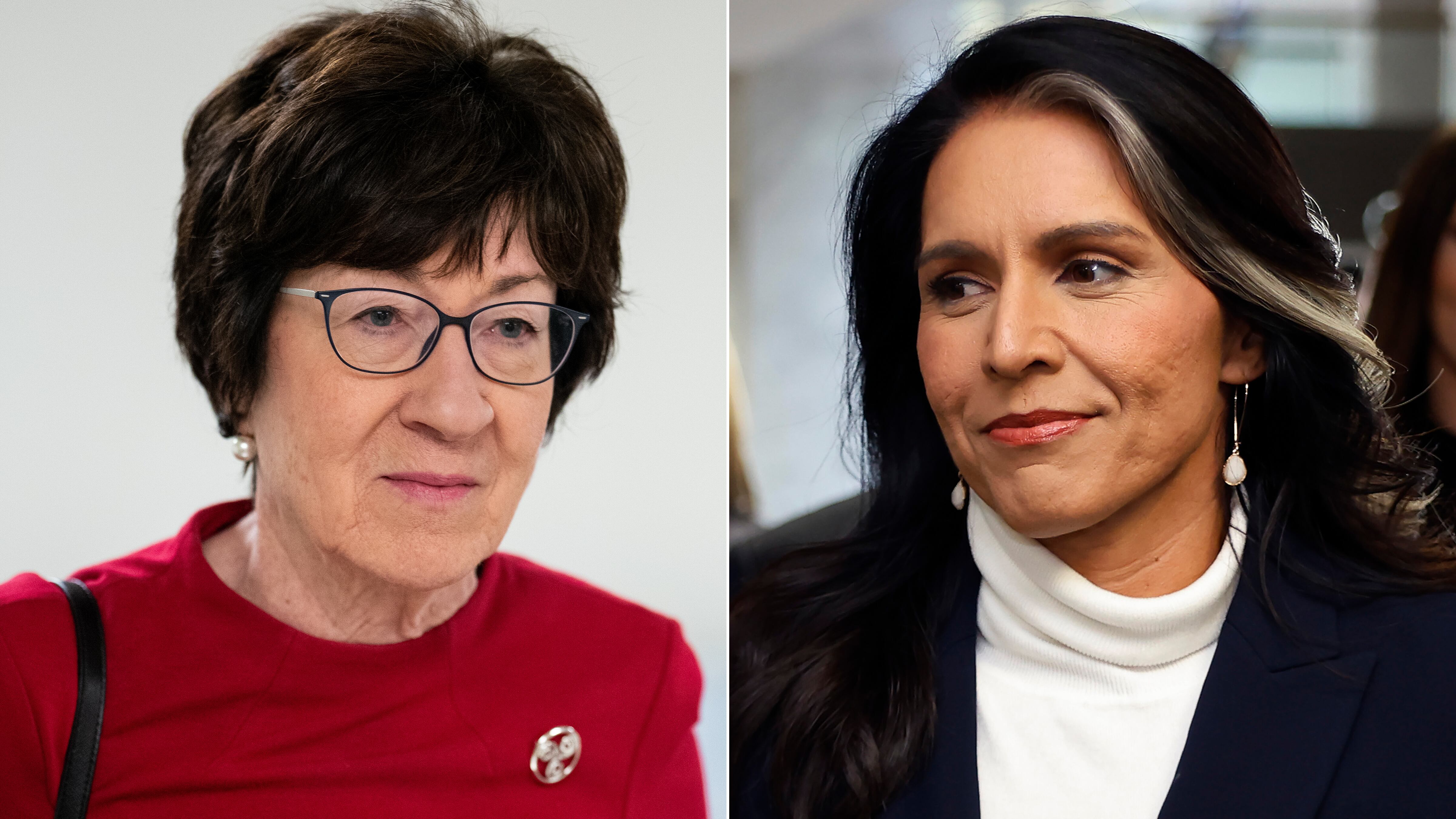 Tulsi Gabbard, Susan Collins split
