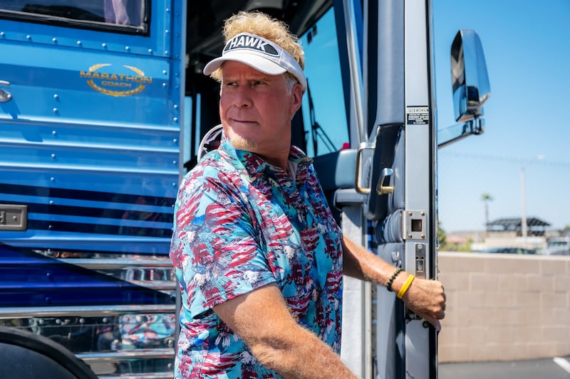 (L-R) Will Ferrell as Lonnie in Episode 101 of The Hawk.