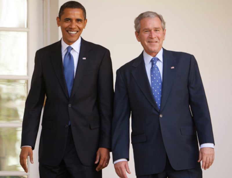 articles/2008/11/29/america-suddenly-has-two-presidents/zelizer-bush-obama_6141_oflk6z