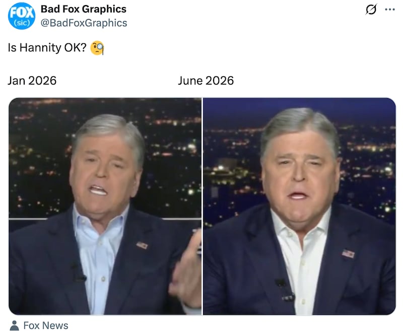 @BadFoxGraphics X post about Hannity