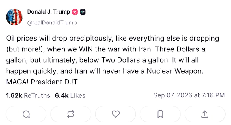 Trump acknowledged the war against Iran hasn't yet been won.