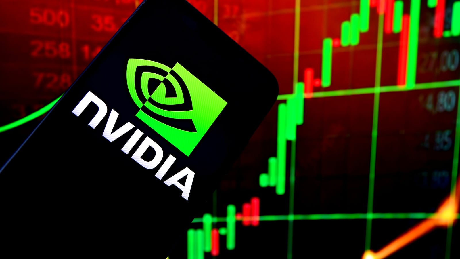 FRANCE - 2025/08/27: In this photo illustration, the Nvidia logo a company specializing in artificial intelligence is displayed on a smartphone. (Photo Illustration by Romain Doucelin/SOPA Images/LightRocket via Getty Images)