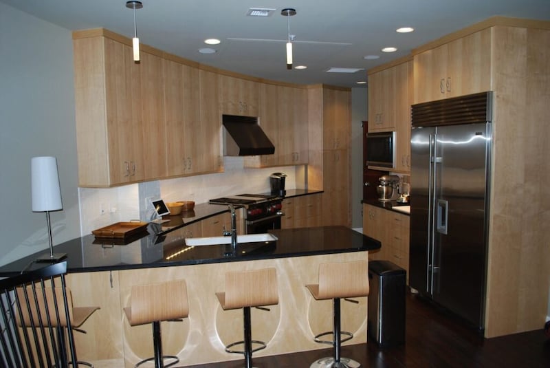 Full-floor condos are listed for up to $3 million on Larry's site.