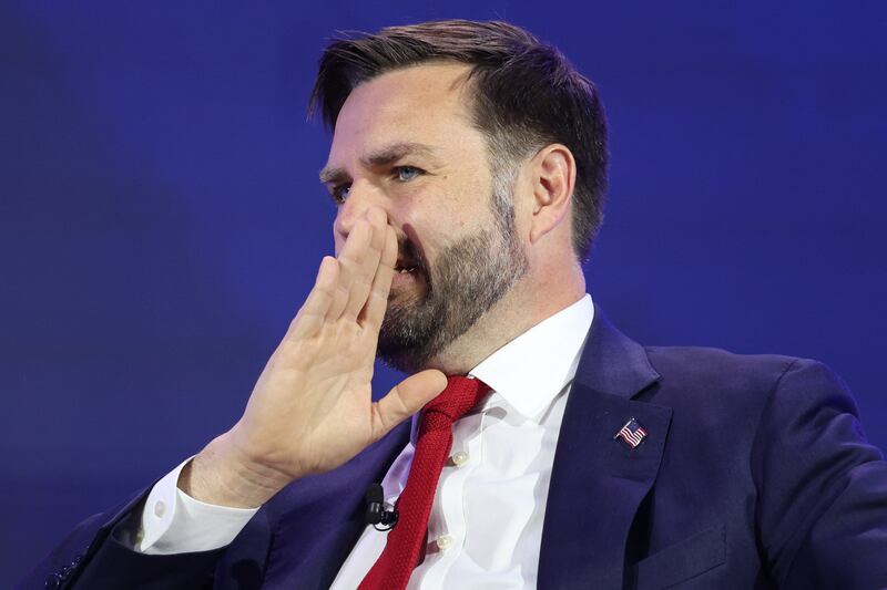 US Vice President JD Vance speaks during the Make America Healthy Again (MAHA) summit in Washington, DC, on November 12, 2025.
