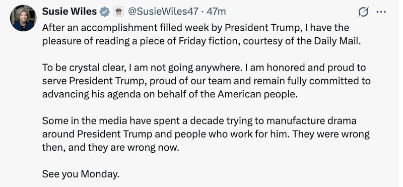 Wiles lashes out at Daily Mail story.
