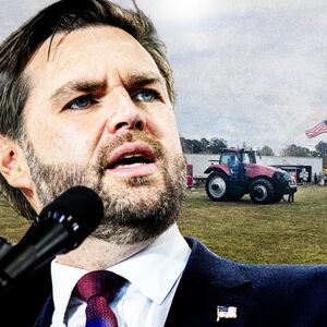 A queue did not trouble rally-goers waiting to attend J.D. Vance's rally Friday in Selma, N.C.