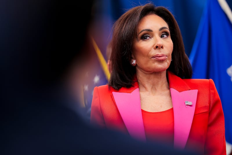 WASHINGTON, DC - MAY 7: U.S. Attorney for the District of Columbia Jeanine Pirro speaks during a press conference on May 7, 2026 in Washington, DC. Pirro discussed charges against eleven individuals in an alleged historic transnational meth and GBL trafficking conspiracy. (Photo by Heather Diehl/Getty Images)