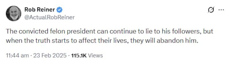 Rob Reiner on Trump 3