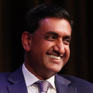 U.S. Representative Ro Khanna (D‑CA) reacts during the National Action Network (NAN) National Convention in New York City, U.S., April 8, 2026.