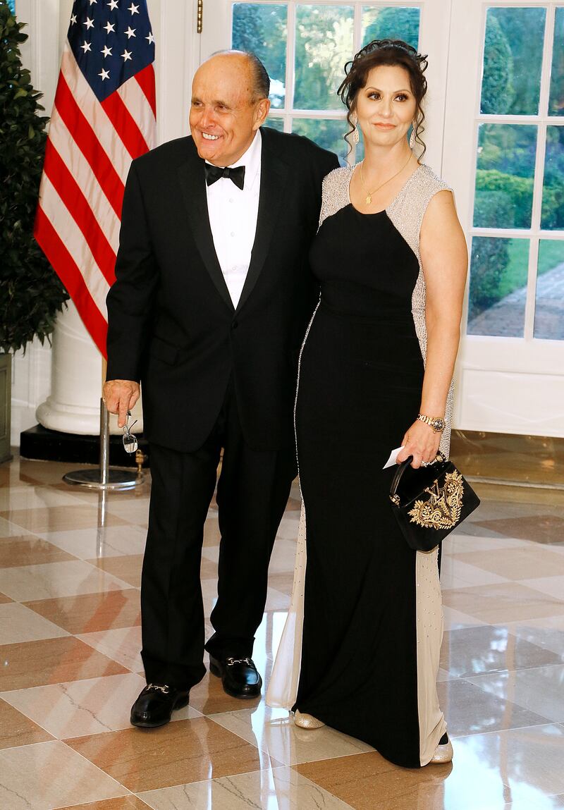 Maria Ryan and Rudy Giuliani