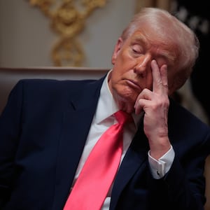 WASHINGTON, DC - DECEMBER 02: U.S. President Donald Trump attends a meeting of his Cabinet in the Cabinet Room of the White House on December 02, 2025 in Washington, DC. A bipartisan Congressional investigation has begun regarding Secretary of War Pete Hegseth's role in ordering U.S. military strikes on small boats in the waters off Venezuela that have killed scores of people, which Hegseth said are intended "to stop lethal drugs, destroy narco-boats and kill the narco-terrorists who are poisoning the American people.” (Photo by Chip Somodevilla/Getty Images)