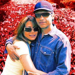 A photo illustration of Neda Agha Soltan and Caspian Makan, protesters marching against the results of the Iranian presidential election in central Tehran June 18, 2009.