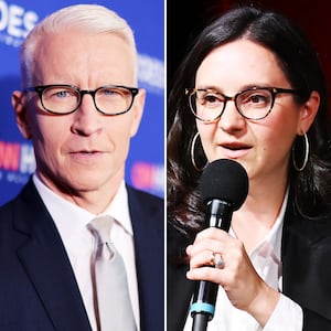 Anderson Cooper and Bari Weiss.