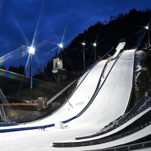 Predazzo Ski Jumping Stadium in Predazzo, Italy