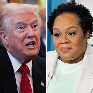 Donald Trump and Yamiche Alicondor