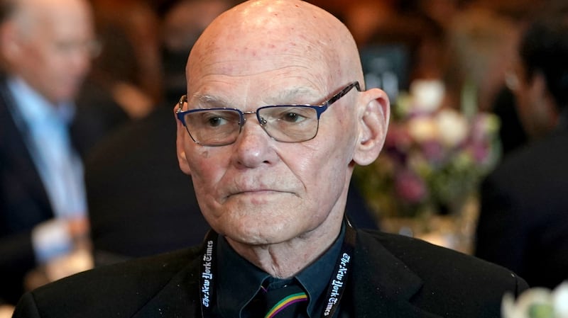 James Carville attends The New York Times DealBook Summit 2025 at Jazz at Lincoln Center on December 03, 2025 in New York City.