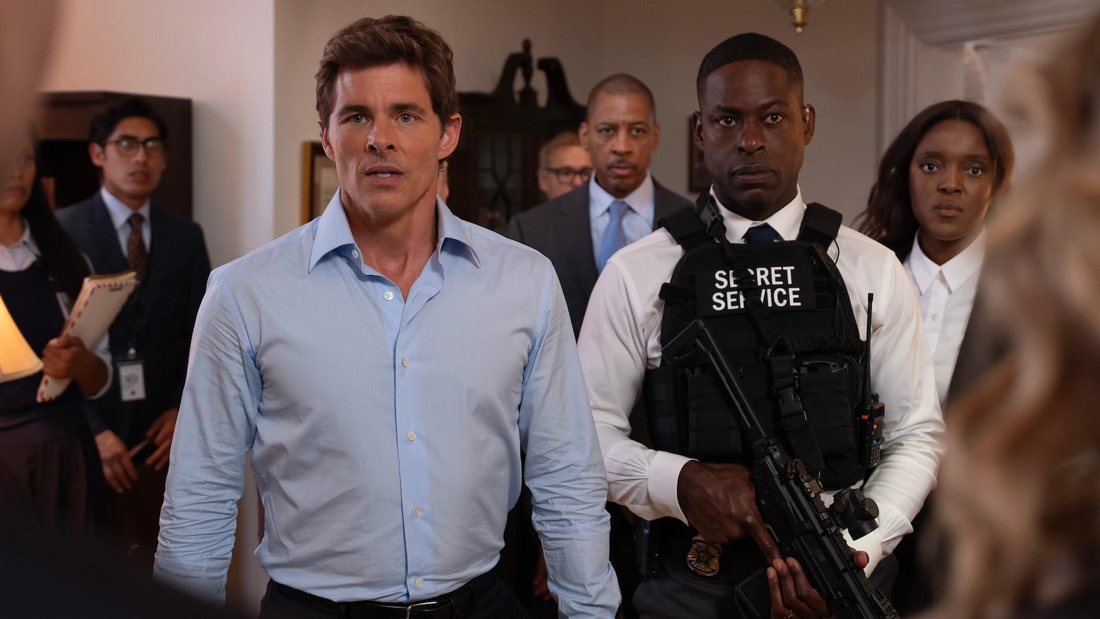 James Marsden and Sterling K. Brown