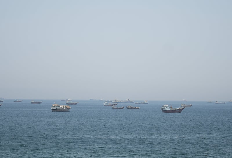 Vessels in the Strait of Hormuz,