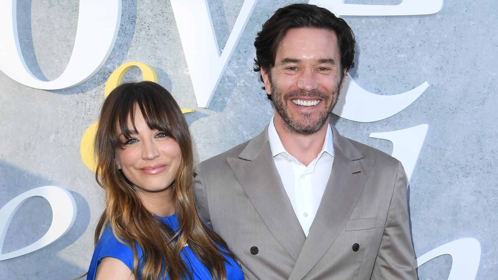 Kaley Cuoco and Tom Pelphrey on the red carpet in 2023.