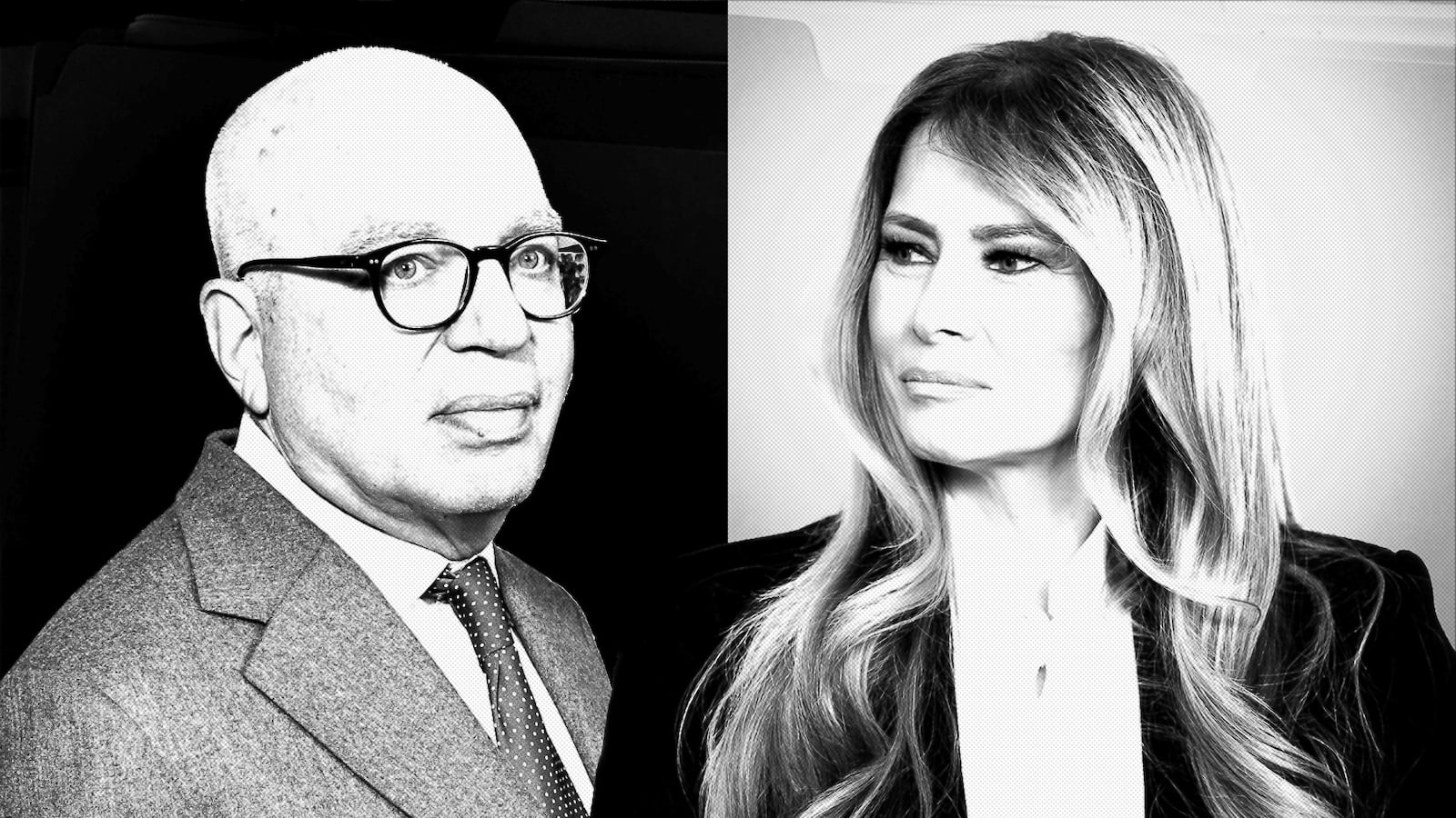 Michael Wolff and Melania Trump