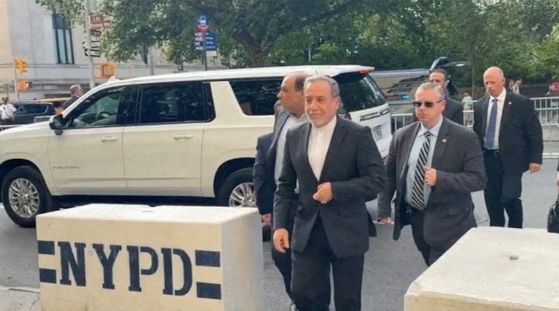 Iranian Foreign Minister Abbas Araqchi arrives for the 81st United Nations General Assembly, in New York City, US, in this screengrab from a video released on September 22, 2026. Araqchi Telegram Channel/Handout via REUTERS    THIS IMAGE HAS BEEN SUPPLIED BY A THIRD PARTY. NO USE BBC PERSIAN. NO USE VOA PERSIAN. NO USE MANOTO. NO USE IRAN INTERNATIONAL. NO USE RADIO FARDA. ISRAEL OUT. NO COMMERCIAL OR EDITORIAL SALES IN ISRAEL     TPX IMAGES OF THE DAY