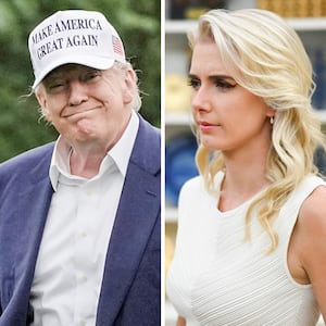 Donald Trump and Natalie Harp.