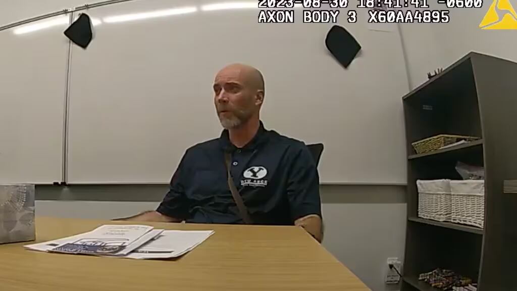 Kevin Franke during police interview on Aug. 30, 2023
