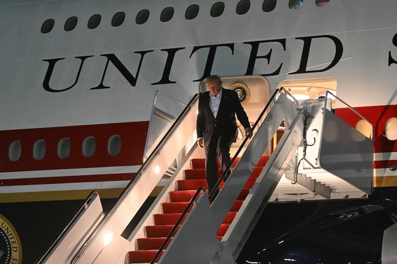 Donald Trump on AF1