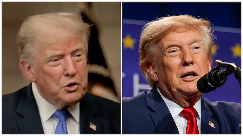 President Trump's hair looked different between Tuesday and Wednesday.