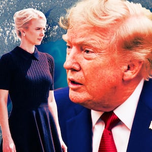 A photo illustration of Donald Trump, Natalie Harp, and a satellite photo of Lake Ontario.
