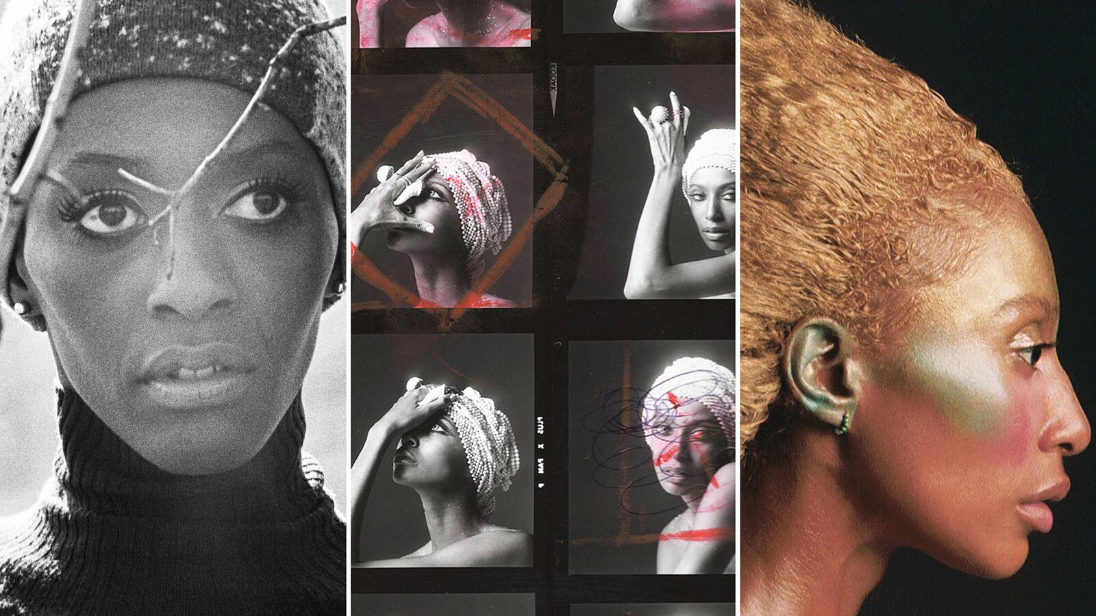 An illustration including Bethann Hardison, the 1991 Black Girls Coalition in Invisible Beauty a Magnolia Pictures release, and Bethann Hardison backstage at the Battle of Versailles in 1973