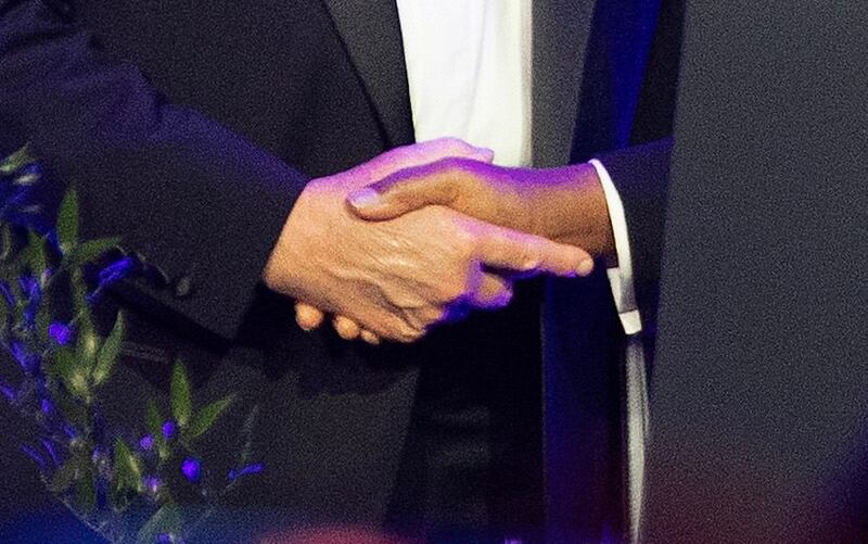 President Donald Trump debuted a new hand style on September 20, 2025.