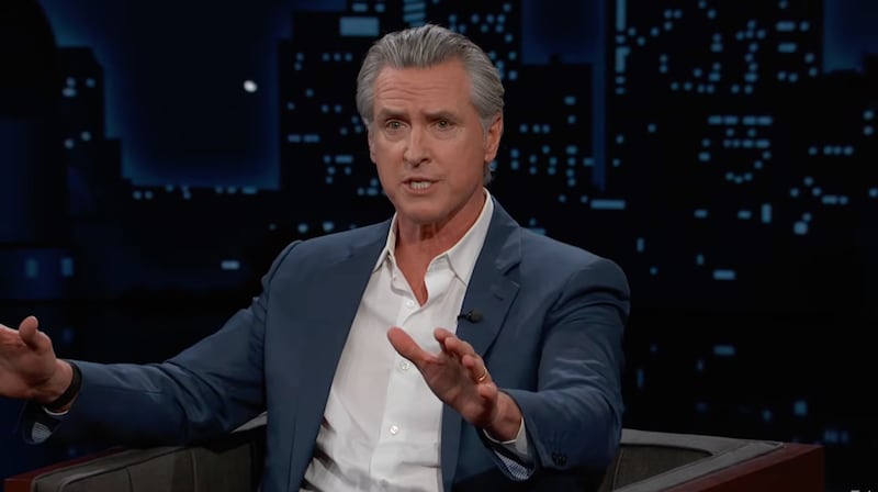 Gavin Newsom on "Jimmy Kimmel Live!"