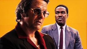 A photo illustration of Mark Wahlberg and Yahya Abdul-Mateen II.