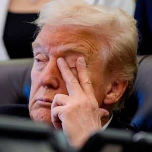 Donald Trump appears at an event on lowering drug prices in the Oval Office at the White House on November 06, 2025 in Washington, DC. Trump announced that his administration has reached agreements with drugmakers Eli Lilly and Novo Nordisk that would lower the price of some GLP-1 weight loss medications.