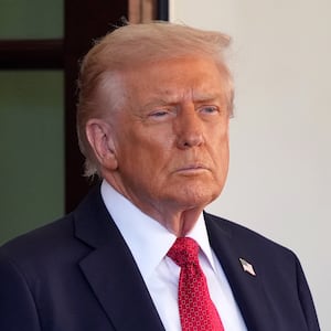 President Donald Trump, pictured October 20, threatened a brutal response to Hamas if it violates the ceasefire deal in a post on Truth Social.