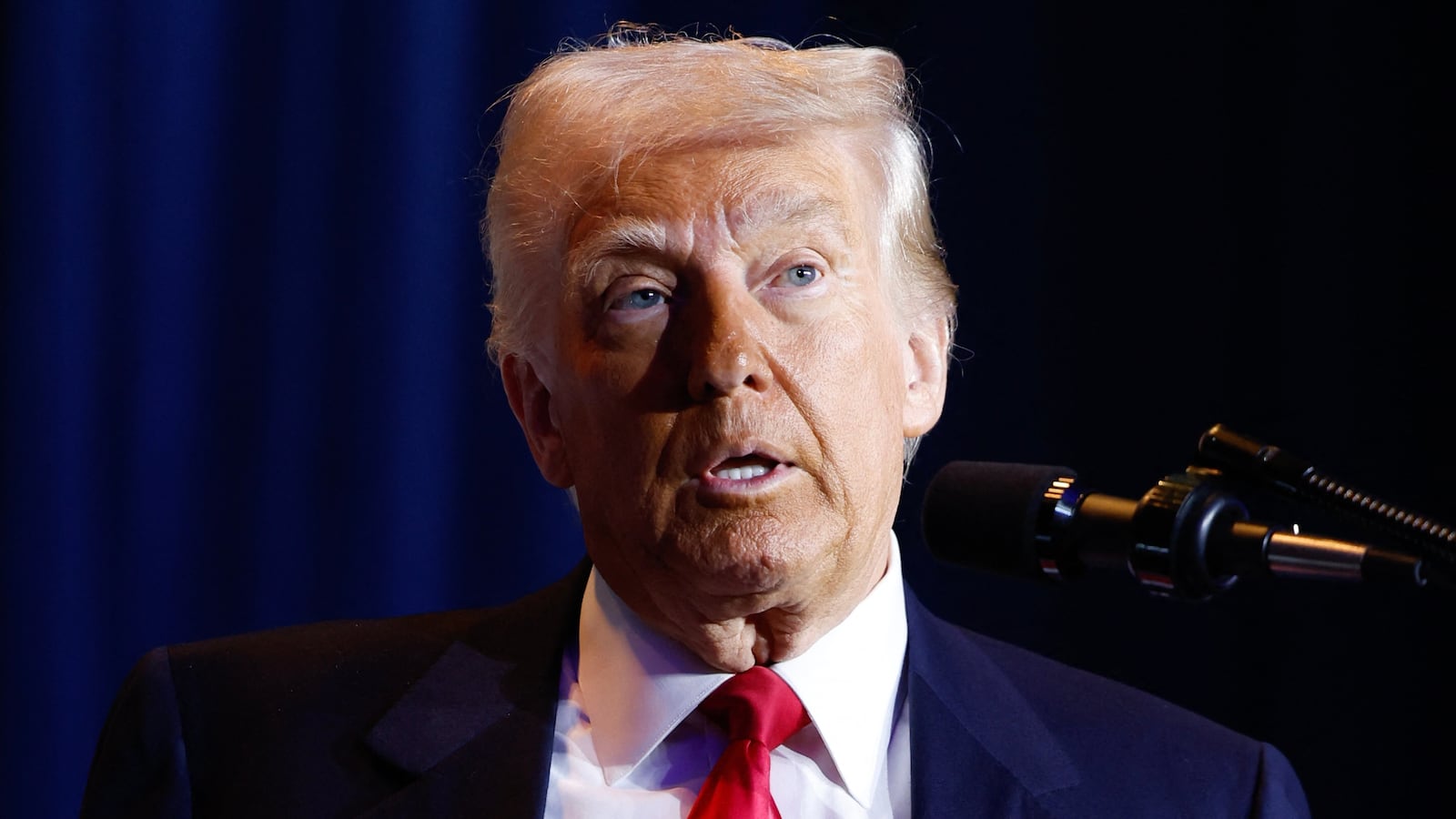 US President Donald Trump speaks during the National Prayer Breakfast at the Washington Hilton in Washington, DC, on February 6, 2025. (Photo by Ting Shen / AFP) (Photo by TING SHEN/AFP via Getty Images)