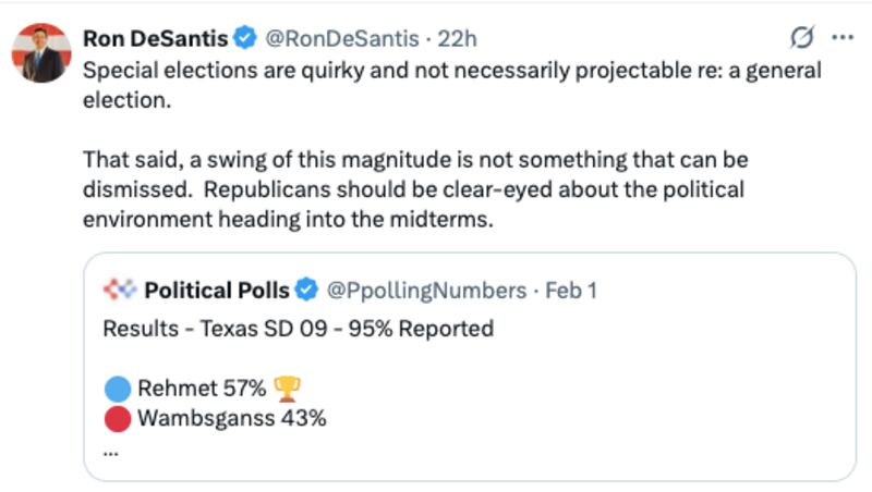 Ron DeSantis/X