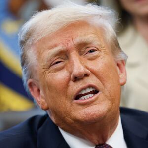 WASHINGTON, DC - SEPTEMBER 15:  U.S. President Donald Trump delivers remarks after signing a Presidential Memorandum in the Oval Office on September 15, 2025 in Washington, DC. Trump signed a memorandum that will send members of the National Guard and federal law enforcement agencies to Memphis, Tennessee in an effort to decrease crime in the city.  (Photo by Kevin Dietsch/Getty Images)