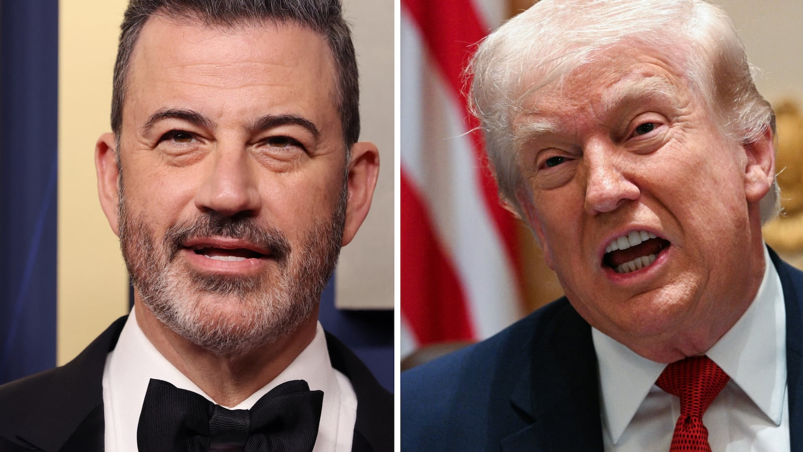 Jimmy Kimmel and Donald Trump