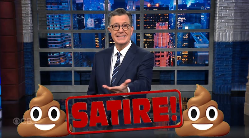 The Late Show with Stephen Colbert, Colbert making fun of Santos and Mike Johnson.