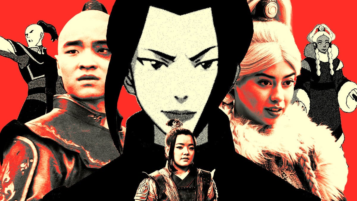 A photo illustration of the characters from Avatar: The Last Airbender
