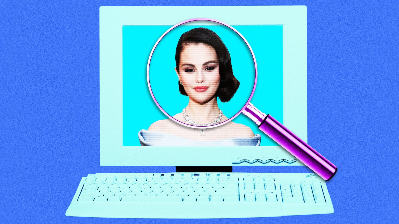 A photo illustration of Selena Gomez for Looker.