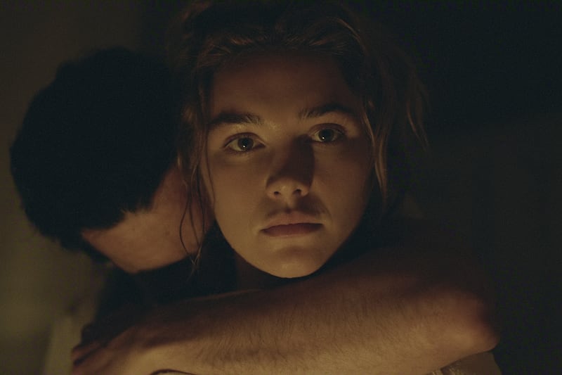 Christopher Abbott and Florence Pugh in East of Eden